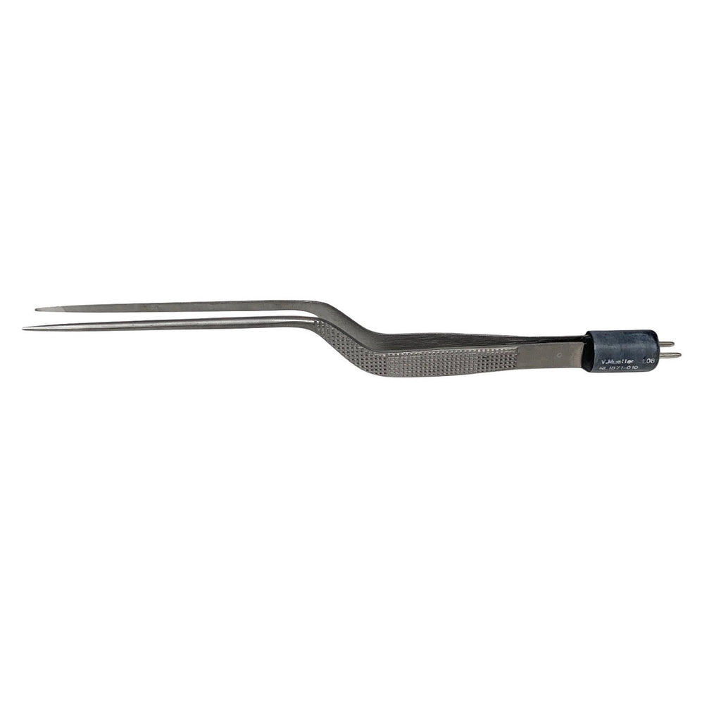 V. Mueller NL1871-010 Fox Bayonet Bipolar Forceps 1mm Tip 18.4cm 7.25" Surgical