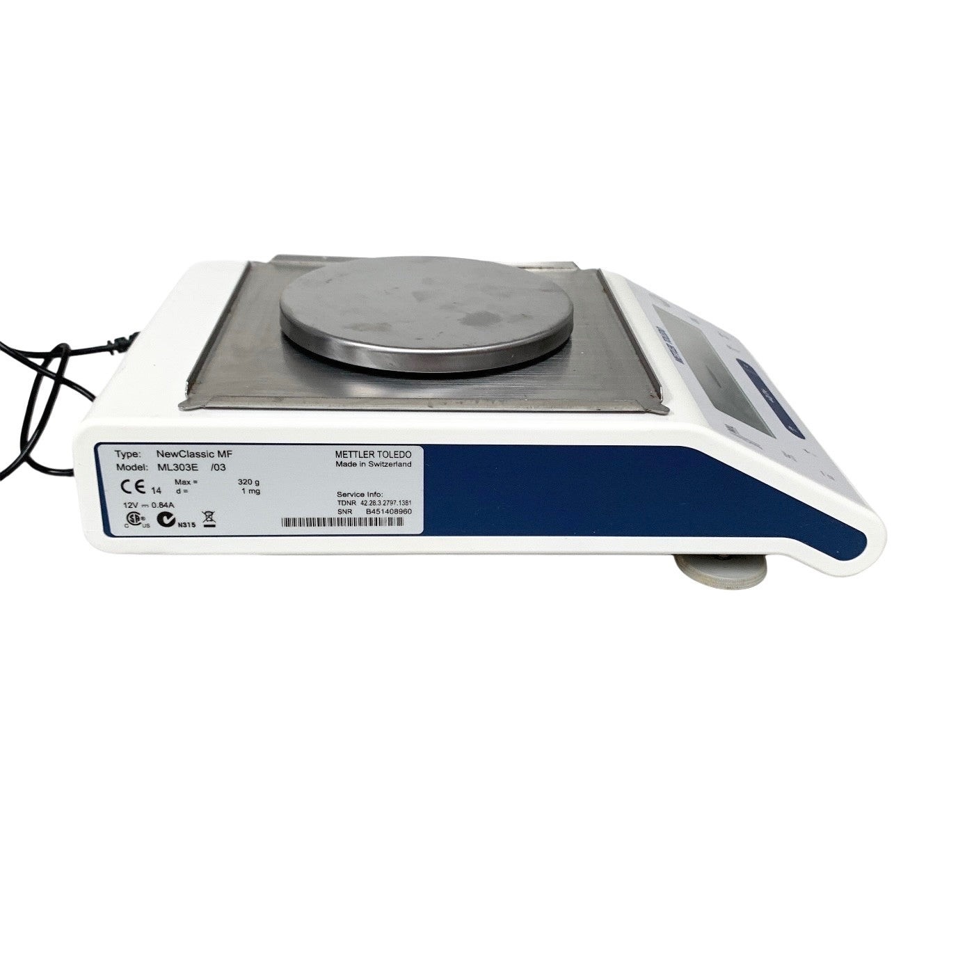 Mettler Toledo ML303E/03, Classic Precision Balance Scale 320g x 0.001g 1mg