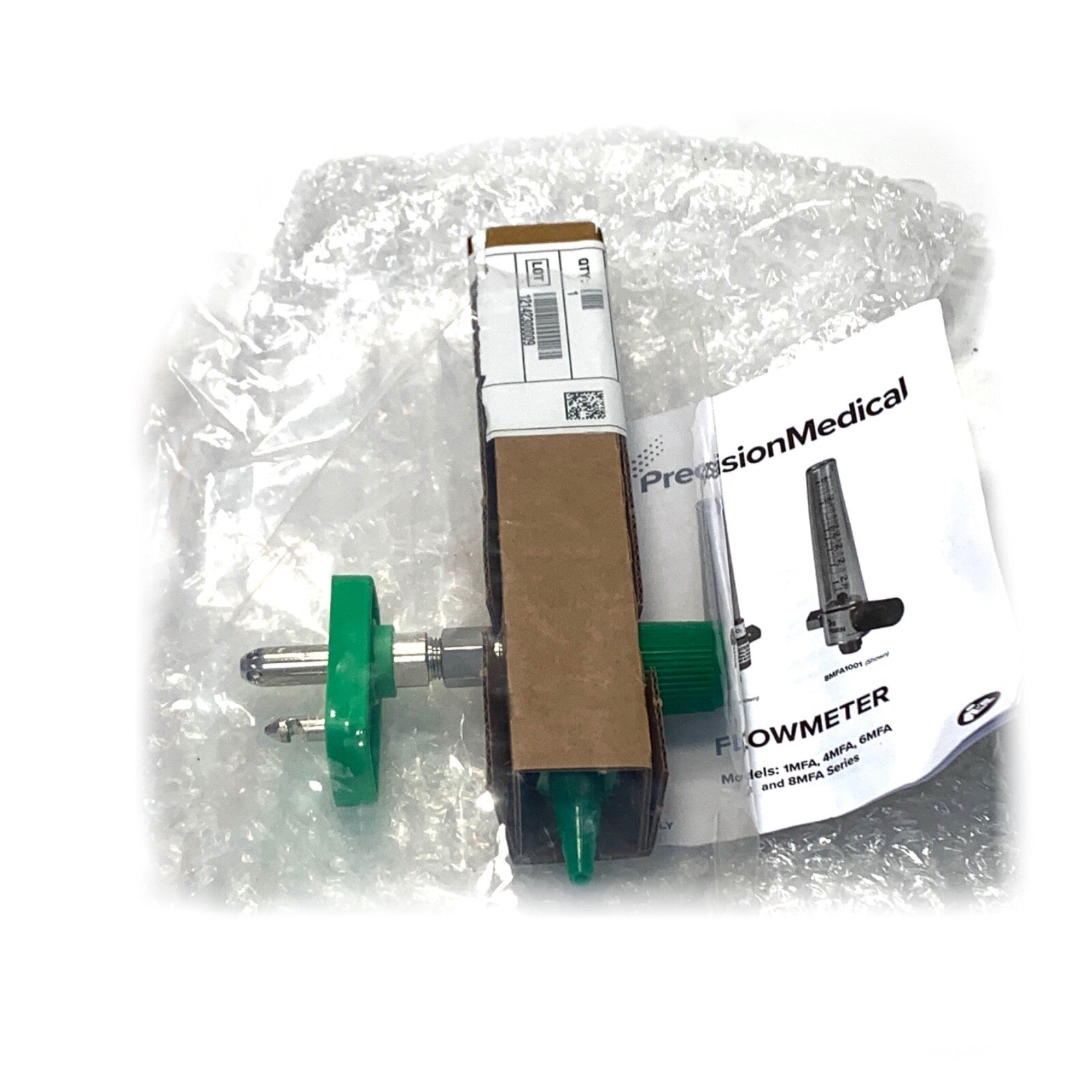 Precision Medical REF 1MFA3006EG, O2 Flowmeter Chemetron Green