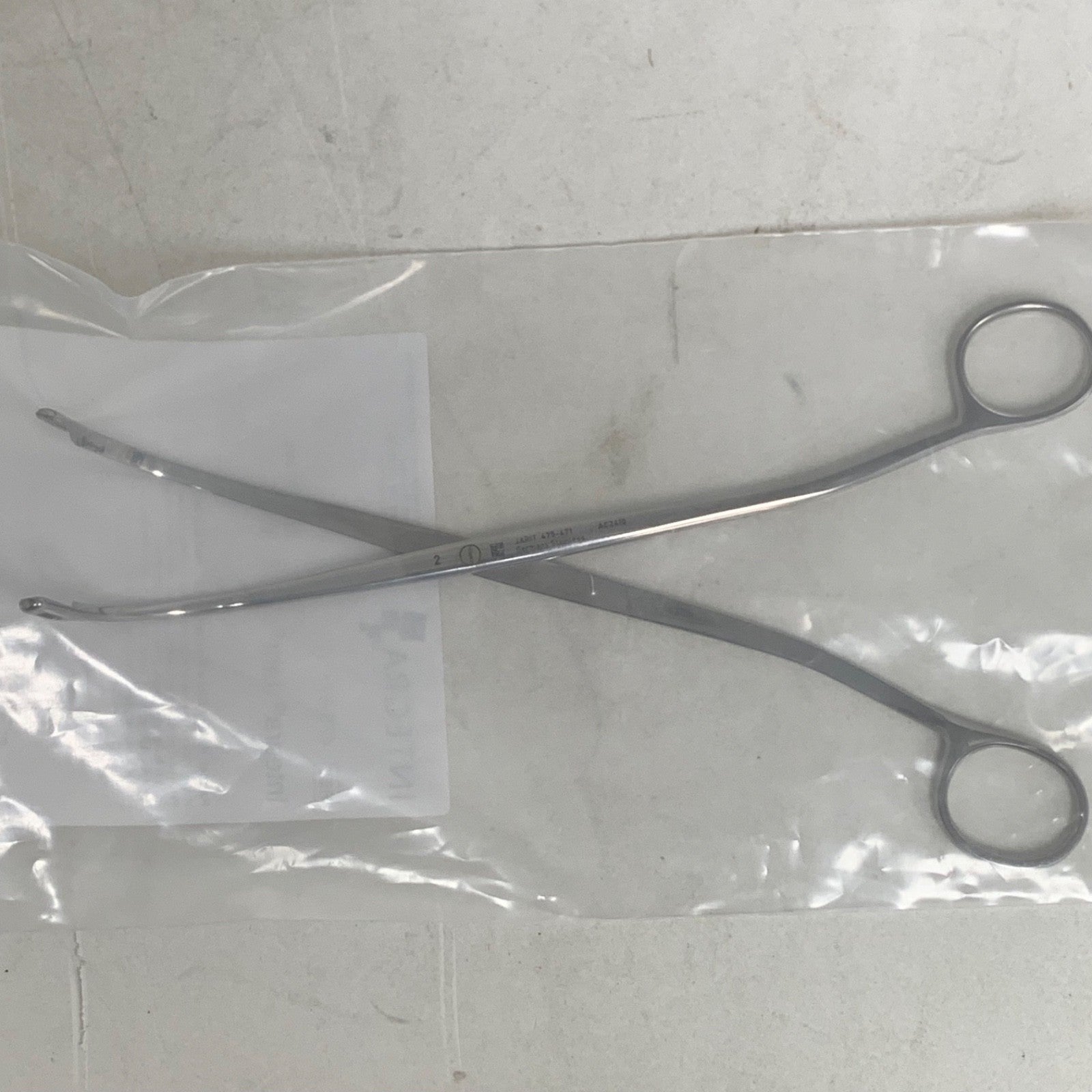 Integra Jarit Randall Kidney Stone Forceps 8-1/2" Half Curved New