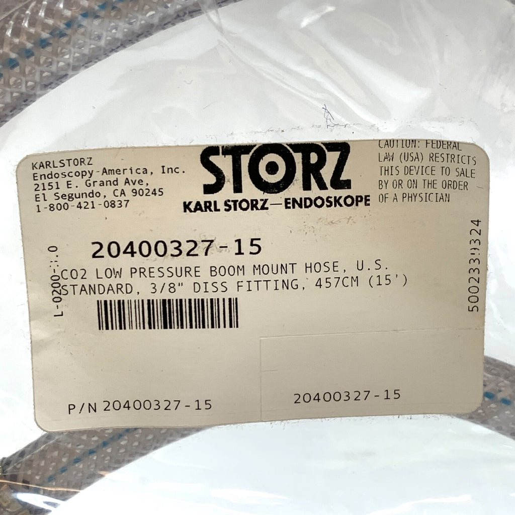 Karl Storz REF 20400327-15, CO2 LOW PRESSURE BOOM MOUNT HOSE