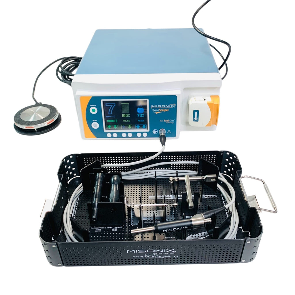 Misonix Console W/ 100-70-0000, E-SYSTRAY ,BCM-FS, Handpiece & Footswitch BCM-HP