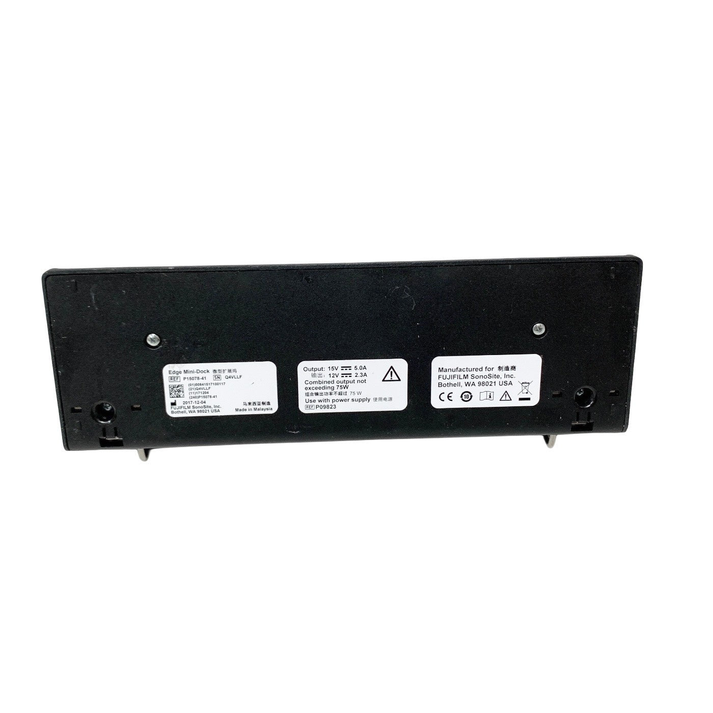 Fujifilm Sonosite REF P15078-41, Edge Mini-Dock, 15V 5.0A