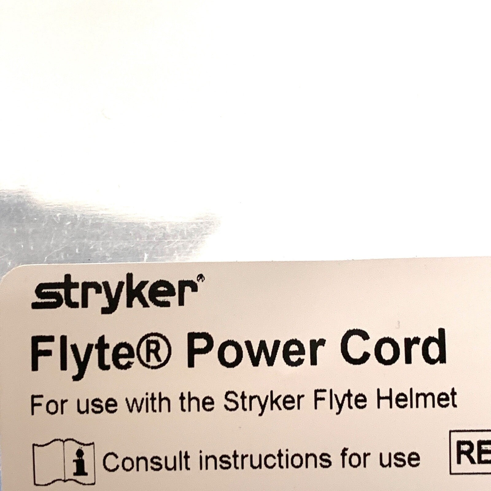 Stryker REF 0408-600-300, Flyte Power Cord For use with the Stryker Flyte Helmet