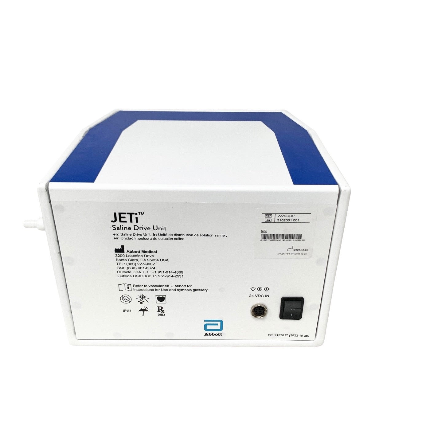 Abbott REF WVSDUP, JETI Saline Drive Unit w/ power supply