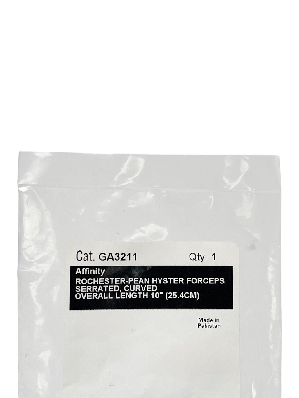 CAREFUSION REF GA3211  Affinity Rochester-Pean Hyster Forceps Serrated Curved