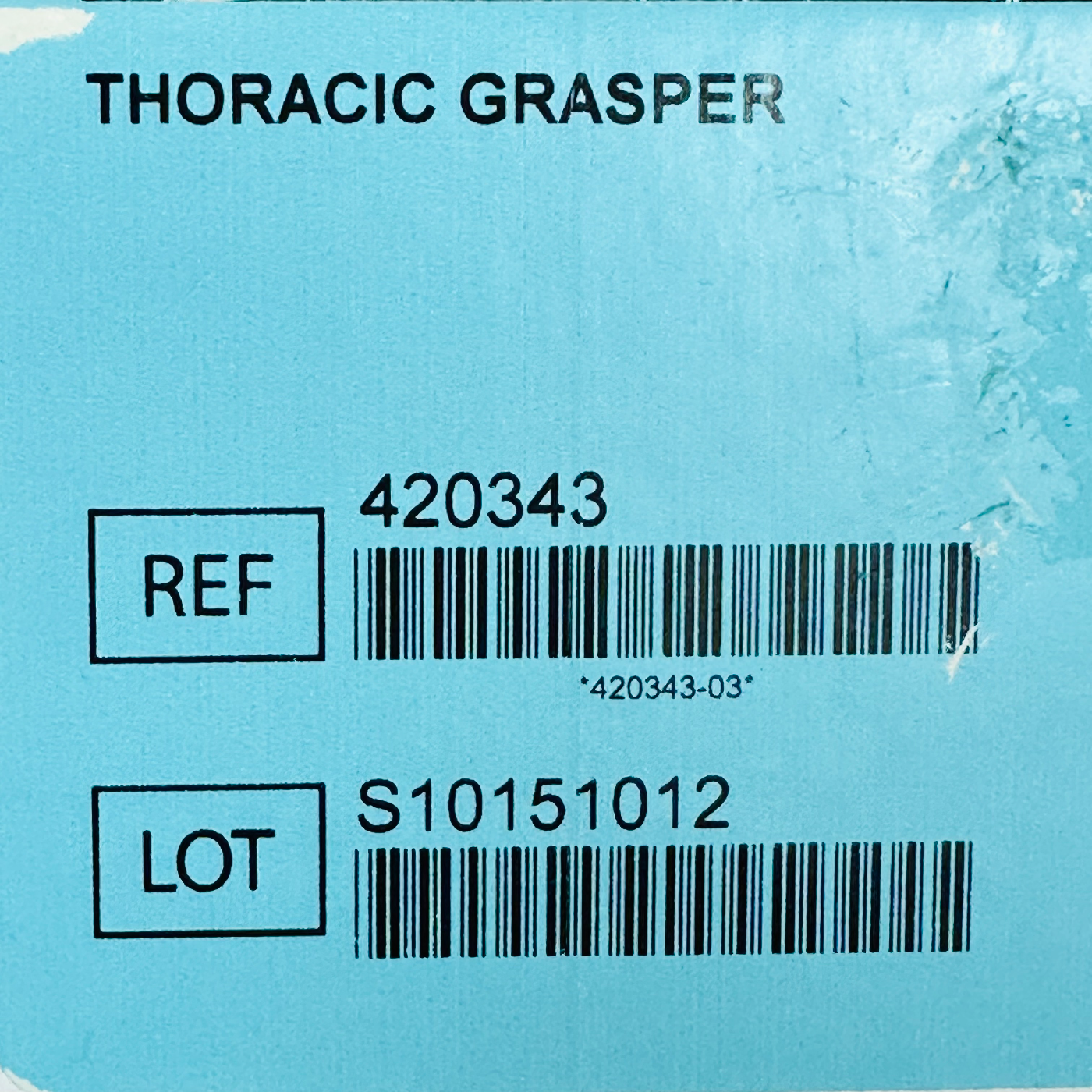 DA VINCI REF 420343, THORACIC GRASPER, IN BOX