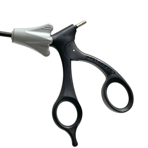 Aesculap REF PO600R, 5mm Single Action Hook Scissors, W/ P0958R Handle