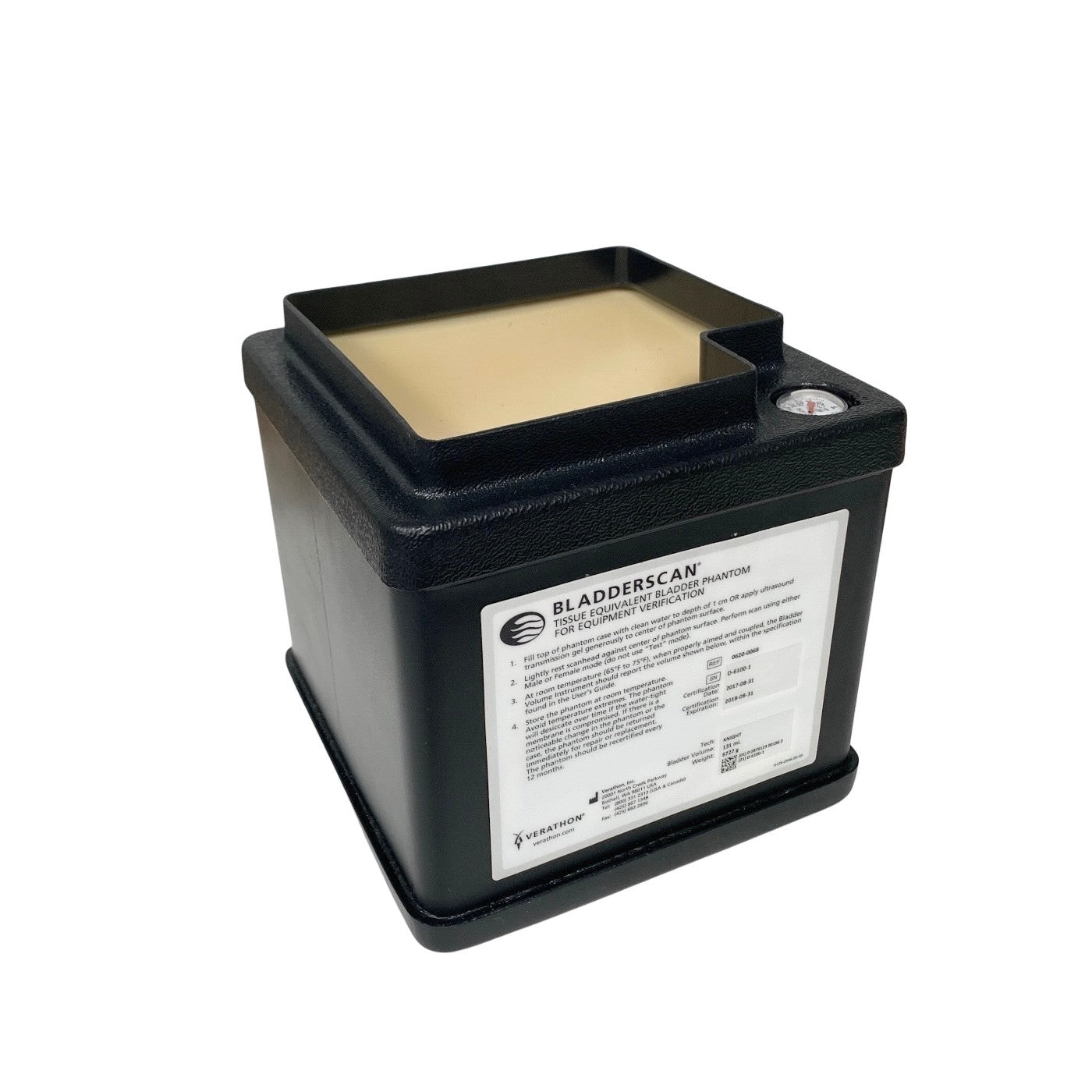 Verathon 0620-0068 BladderScan Tissue Equivalent Bladder Phantom Calibration