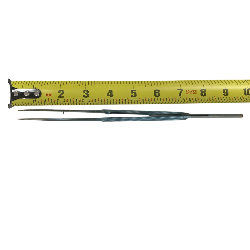 Wexler FL0762.21 Ring tip Forceps Straight 1mm TC coated rings,Titanium, 10'"