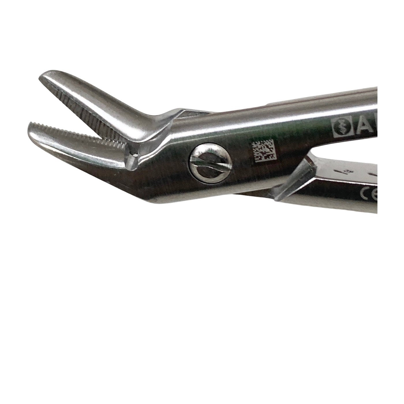 Aesculap DP551R Wire Cutting Scissors 4 3/4" Angled Serrated Blunt/Blunt 120mm