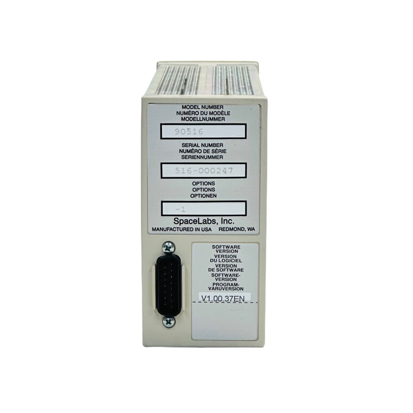 SPACELABS 90516 Gas Module