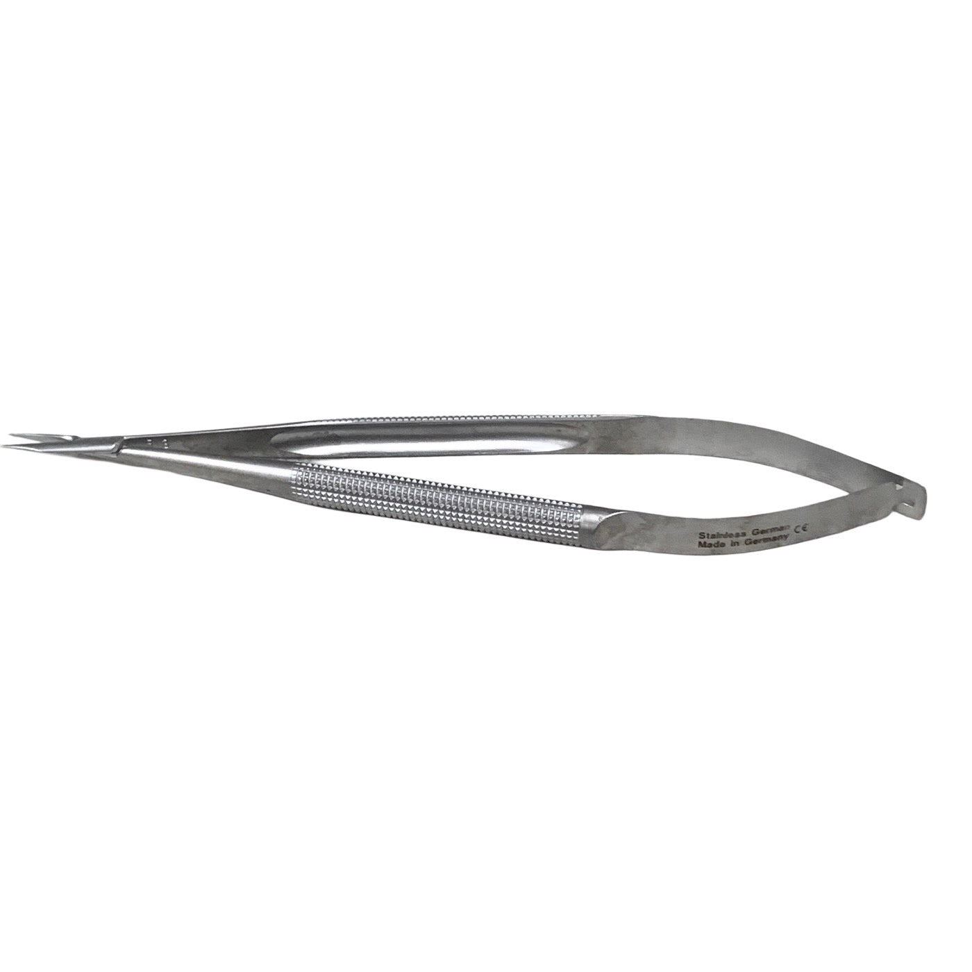 ASSI REF BS-15-8 Microsurgical Needle Holder 15cm Straight 0.4mm Tip No Lock