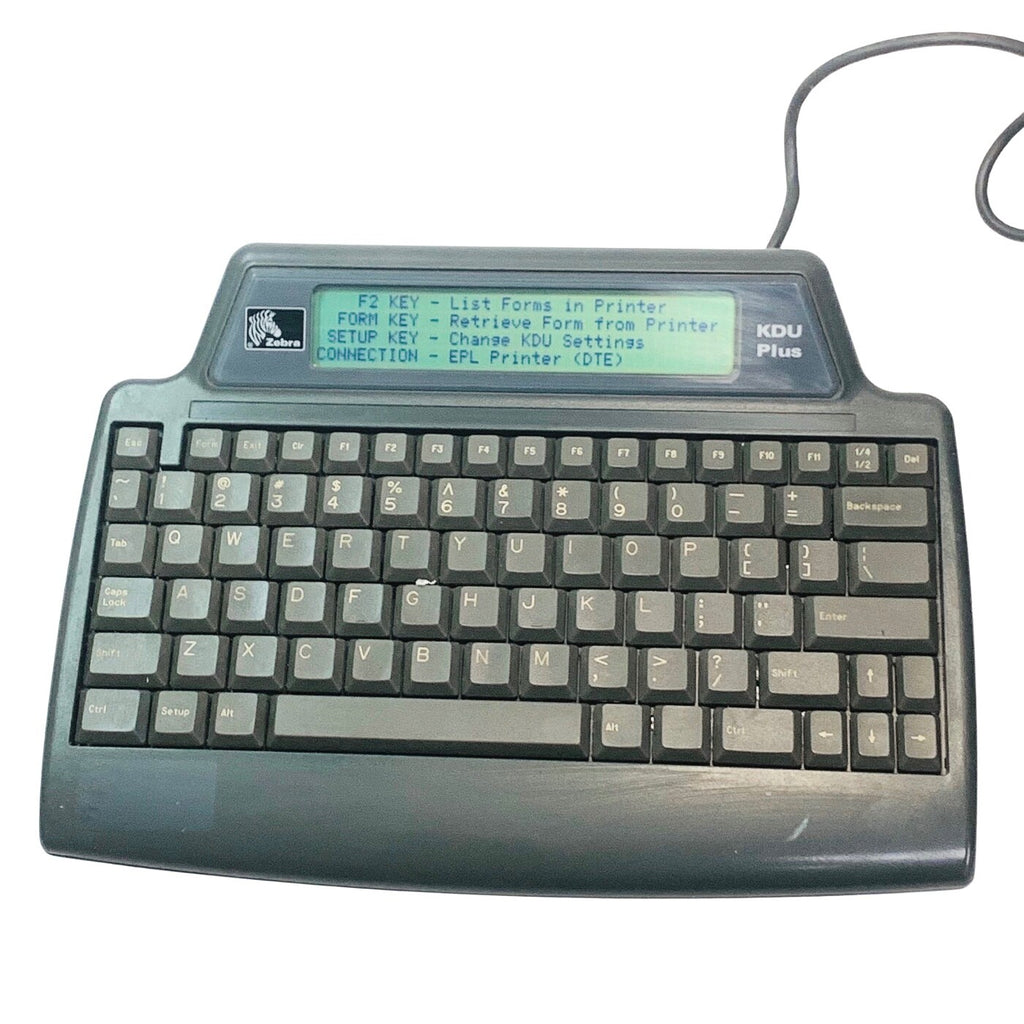 Zebra ref GK420t, THERMAL PRINTER W/ KDUPLUS 120182G-001 KEYBOARD & POWER SUPPLY