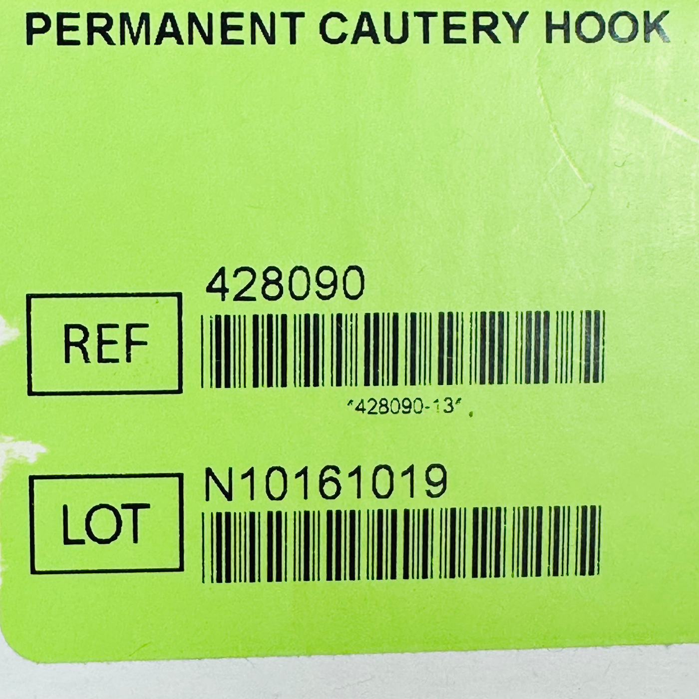 DA VINCI REF 428090, PERMANENT CAUTERY HOOK, IN BOX