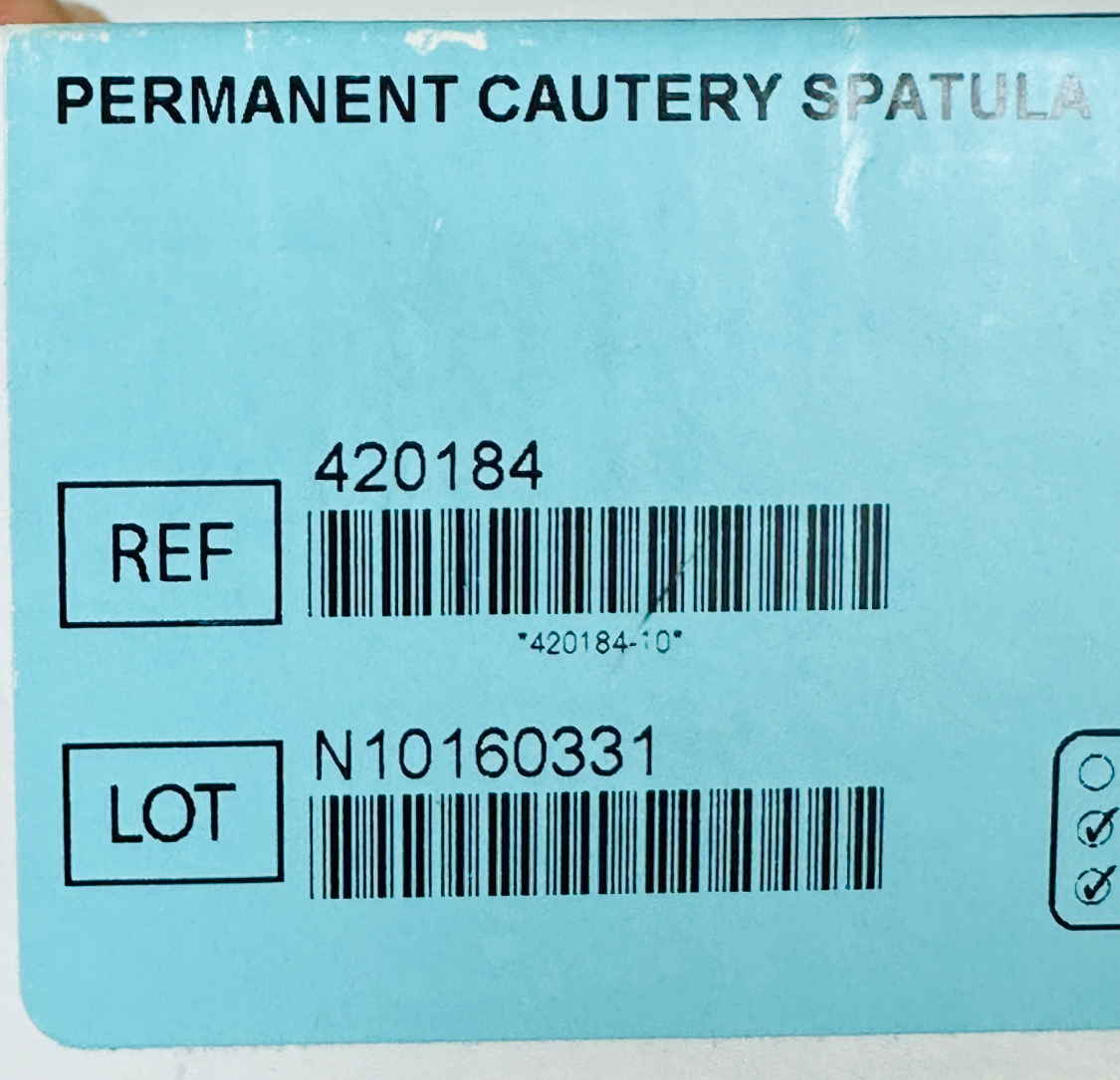 DA VINCI REF 420184, PERMANENT CAUTERY SPATULA, IN BOX