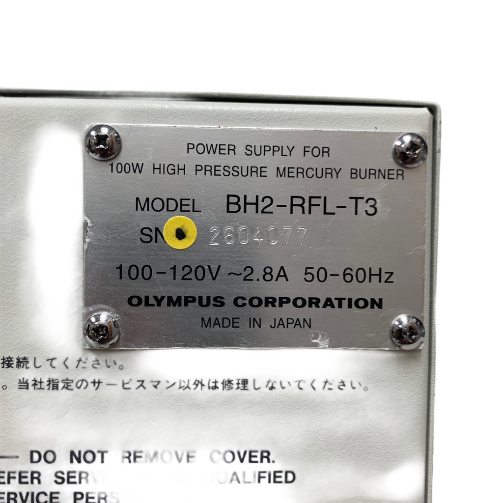 Olympus BH2-RFL-T3 Power Supply for High Pressure Mercury Burner, 100W, 100-120V