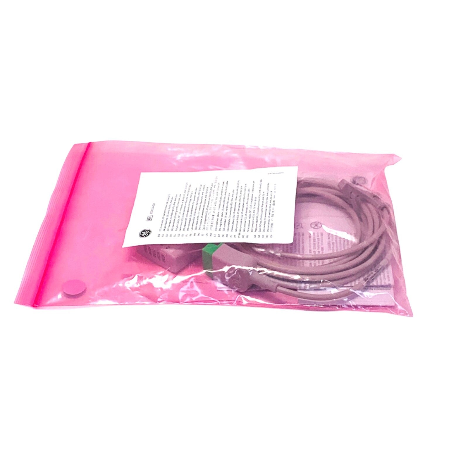 GE REF 2106310-001, ECG Trunk Cable 3/5 Lead W/ESU Filter, AHA, 3.6m/12ft.