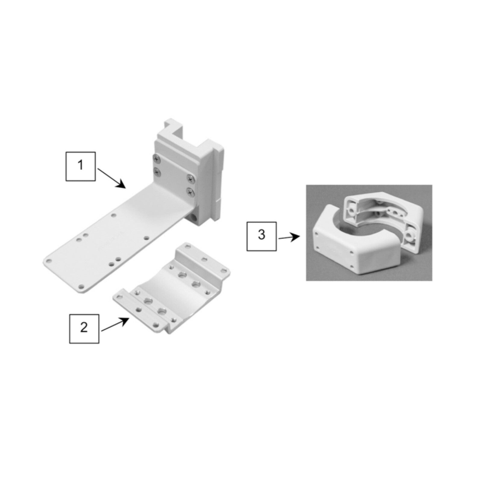 GCX 421358-009 PRN-50 Tram-rac 2 Mounting Kit for Channel, 2'' Pole ME-0039-87B