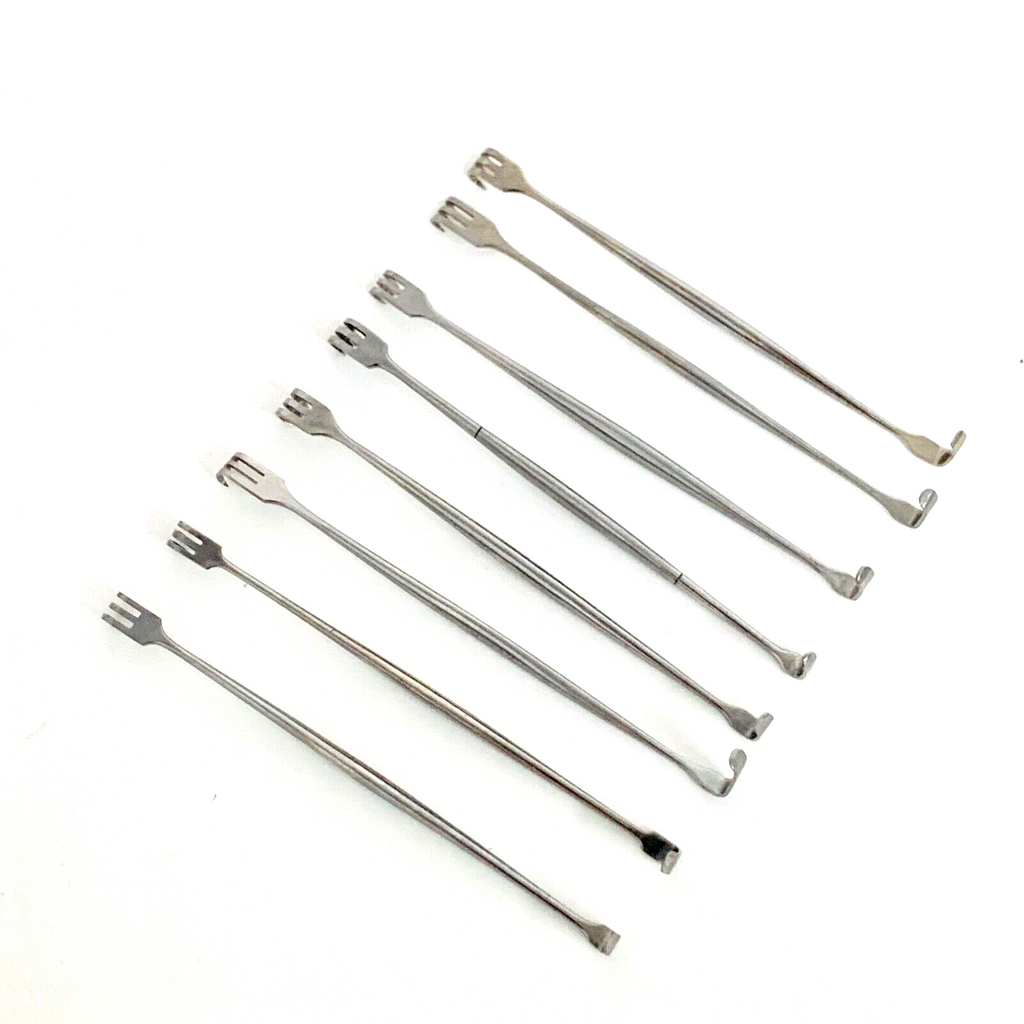 LOT OF 8 SURGICAL SENN RETRACTOR DOUBLE ENDED