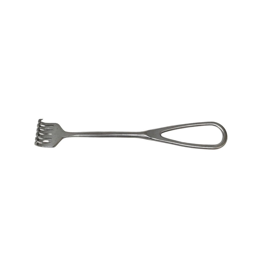 Volkmann Bone Retractor 6-Prong Sharp Surgical Orthopedic Rake Handheld Tool 8"