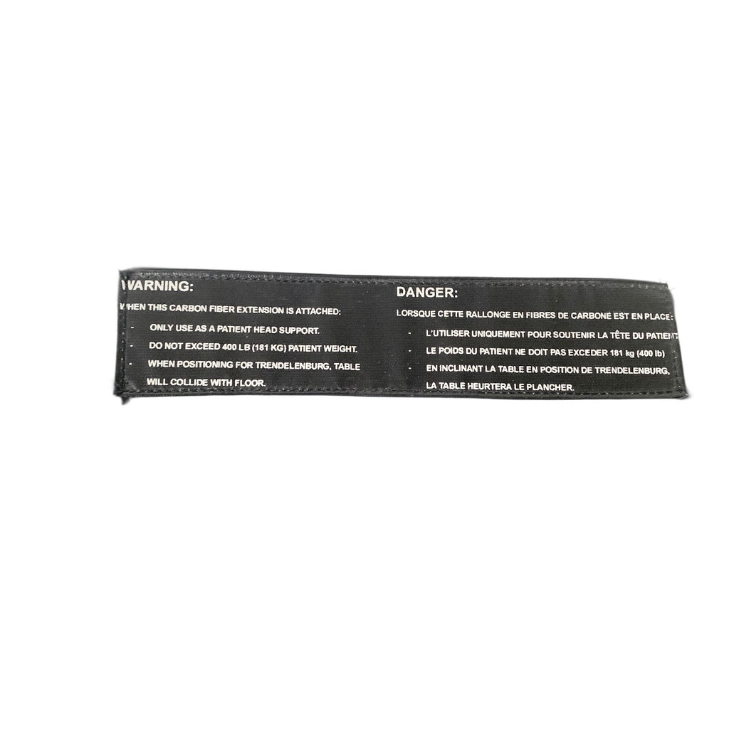 STERIS Composiflex Carbon Fiber Slipover Head Extension Table w/ Pad Ref N-10844
