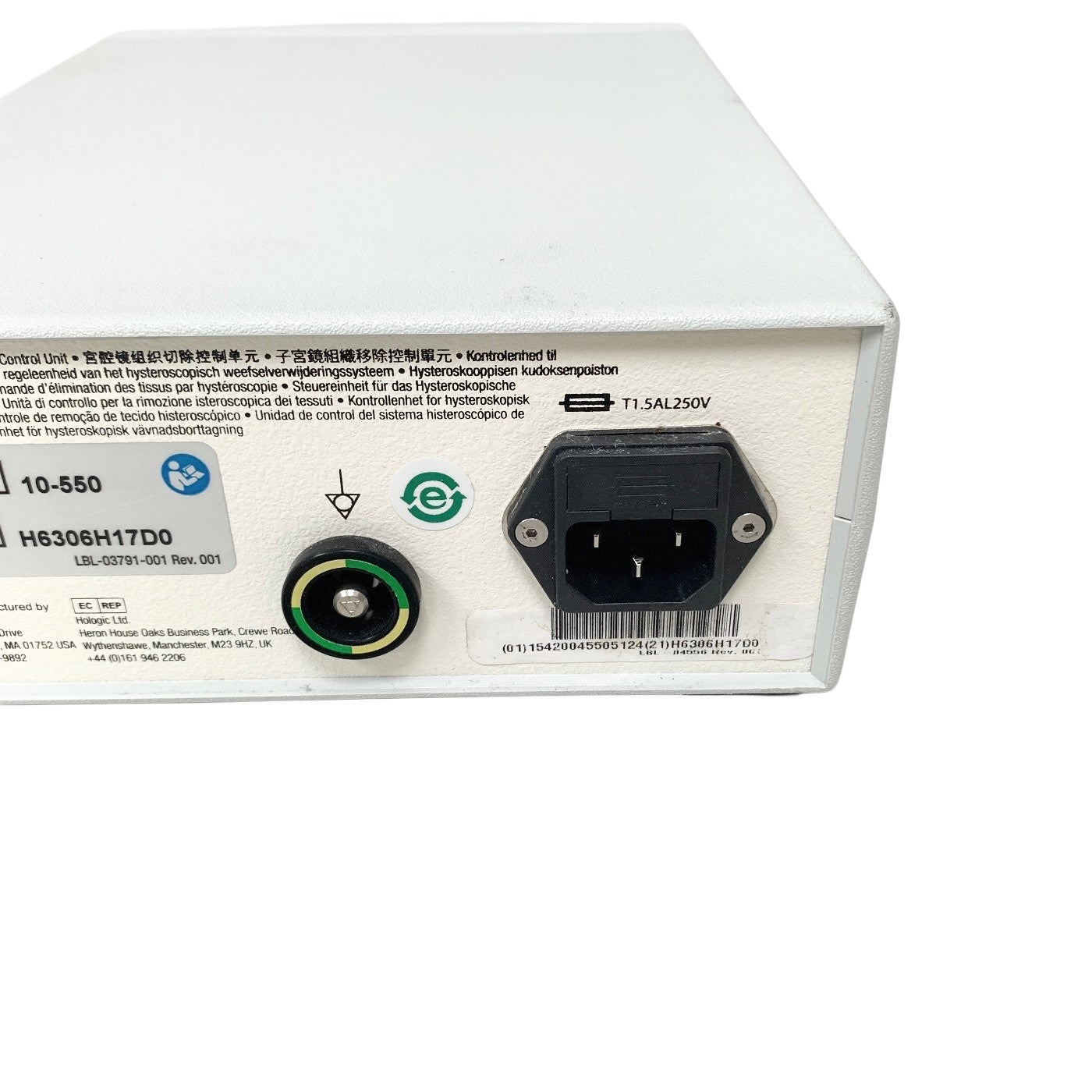 Hologic REF 10-550, Hysteroscopic Tissue Removal Control Unit, w/ AIR FOOTSWITCH