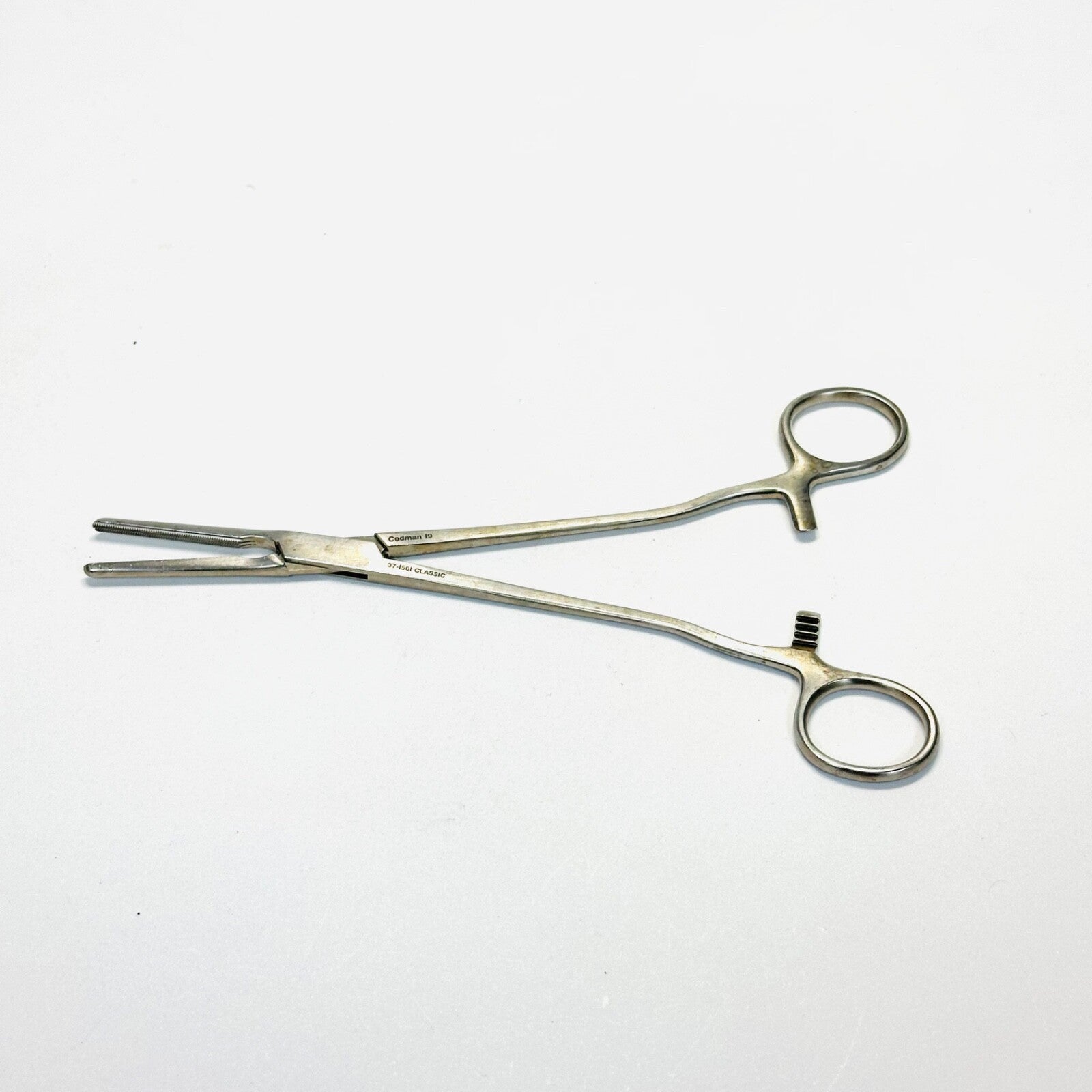 CODMAN 37-1501 ROGERS FORCEPS W/ TEETH straight 8" LONG