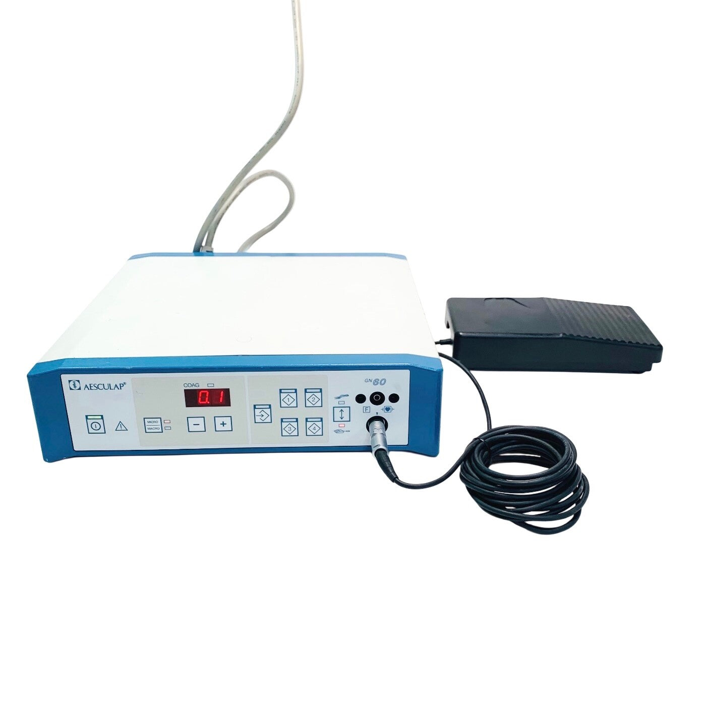 Aesculap REF GN60 HIGH FREQUENCY GENERATOR w/ MARQUARDT REF 2410.0401 FOOTSWITCH