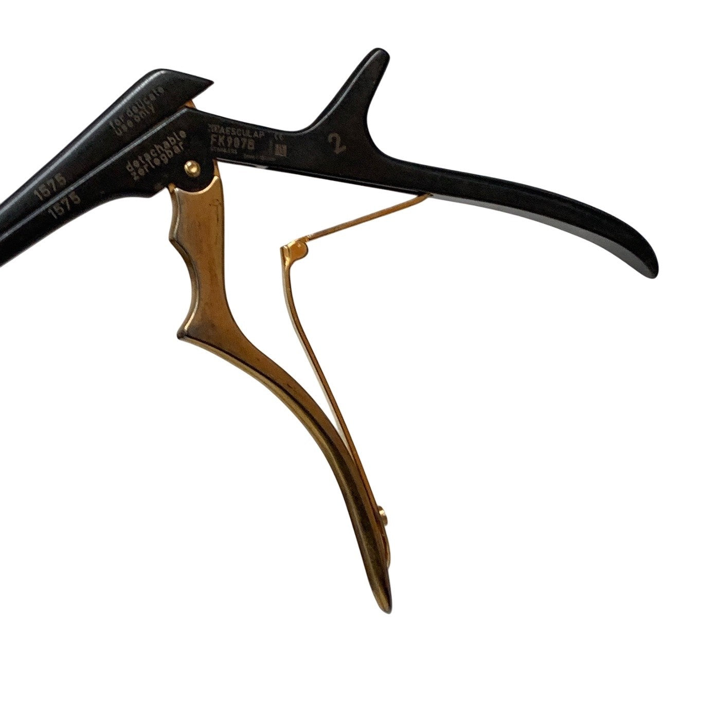 Aesculap FK907B 2mm Kerrison Bone Punch 130 Up Noir Thin Footplate 180mm Rongeur