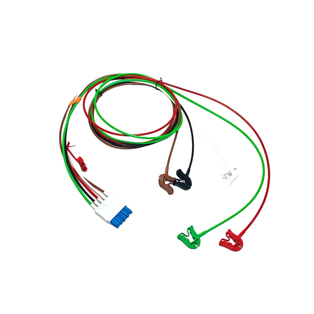 Philips REF M1968A, ECG Lead Set 5 Leads, Clip, Limb