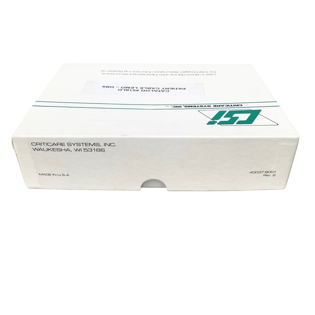 CSI REF 518LD, Patient Cable LEMO to DB9 Oxygen Monitor SpO2