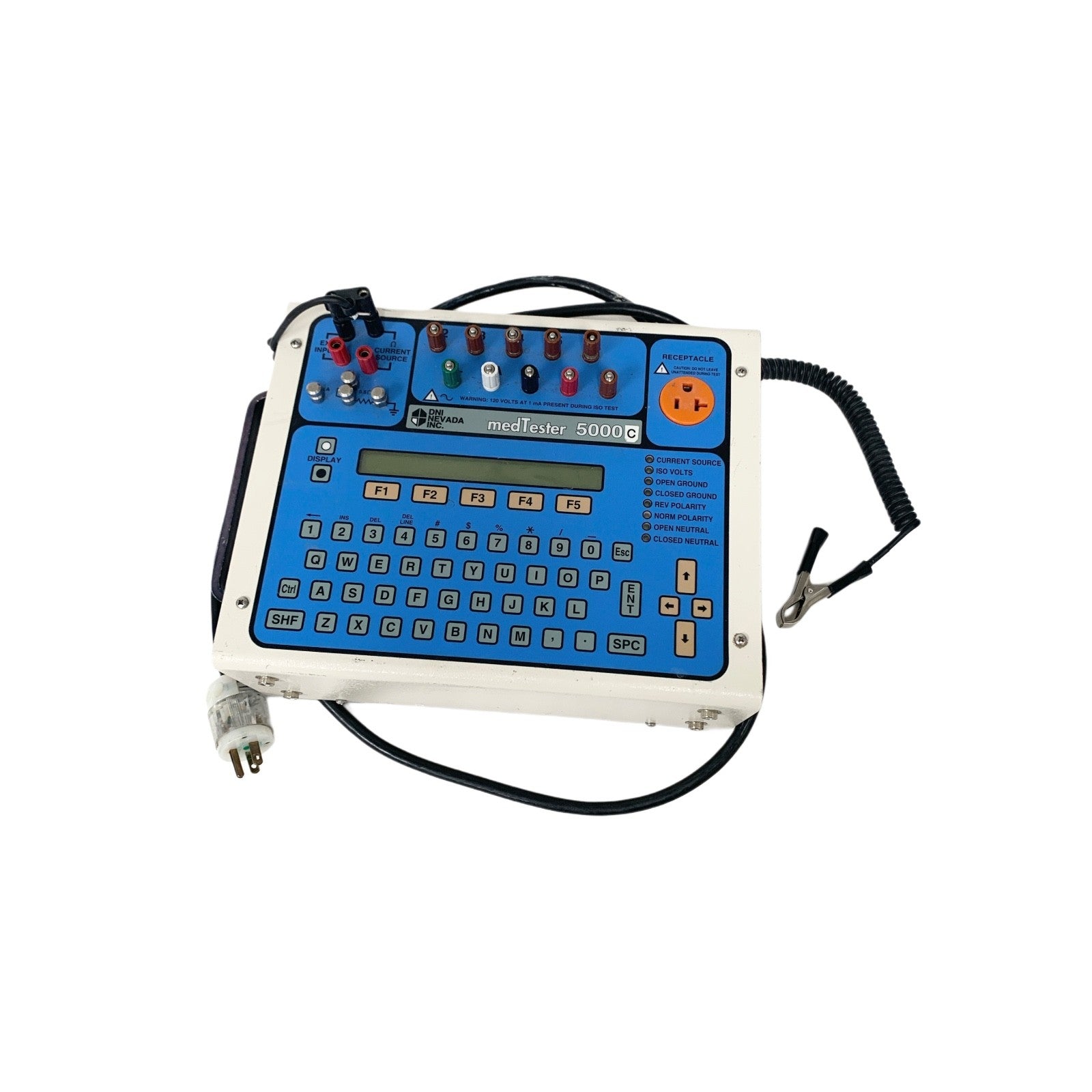 DYNATECH NEVADA REF medTester 5000C, BIOMED ELECTRICAL SAFETY ANALYZER