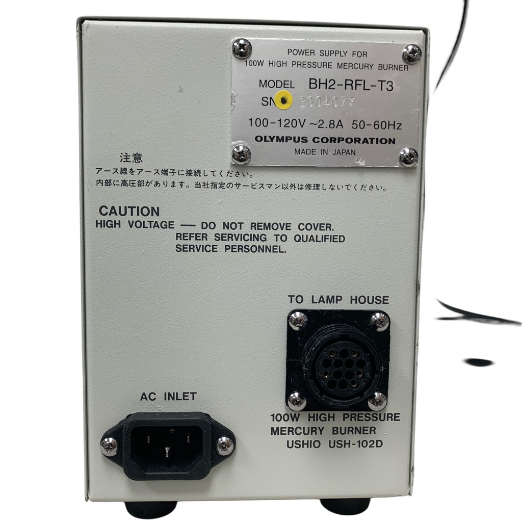 Olympus BH2-RFL-T3 Power Supply for High Pressure Mercury Burner, 100W, 100-120V