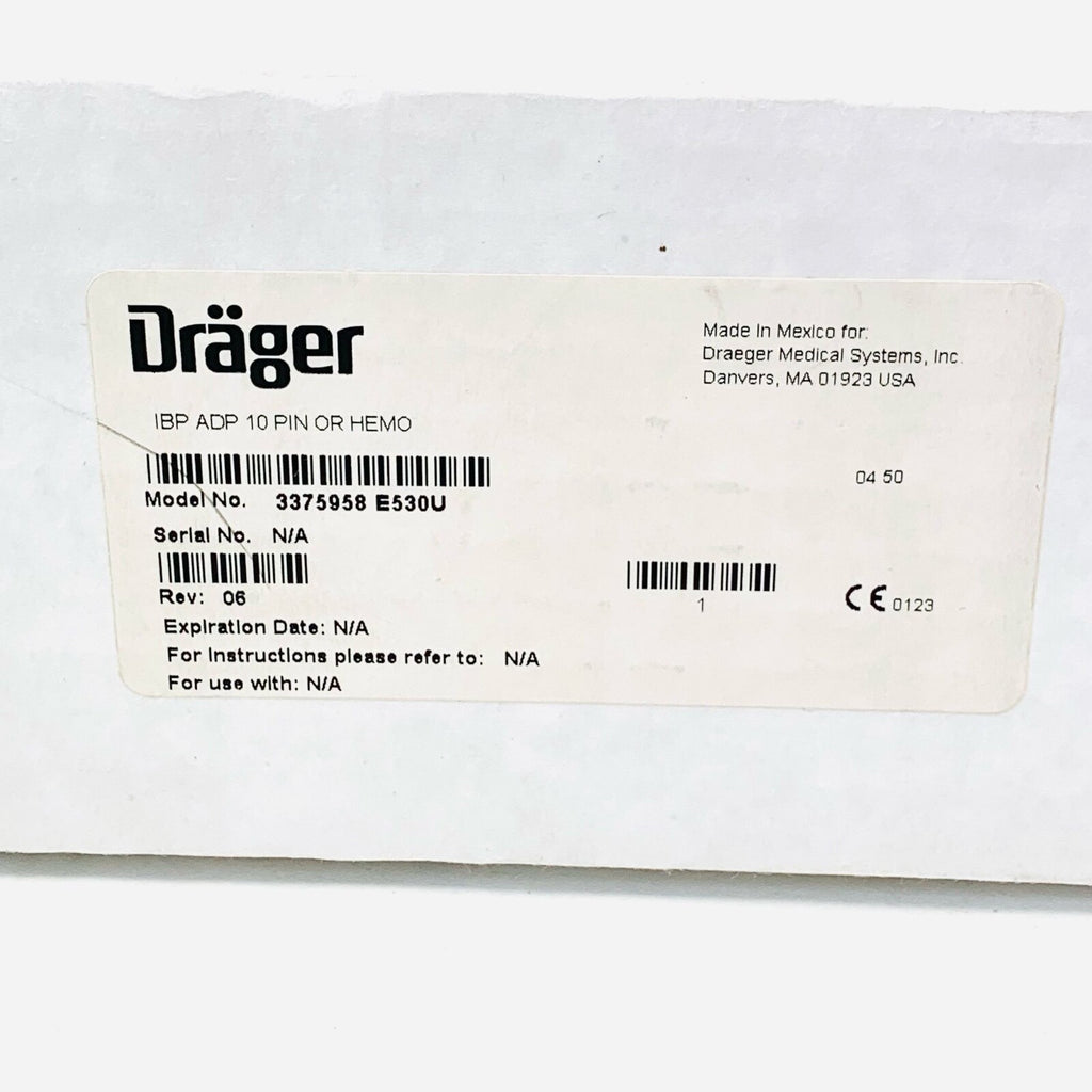 Drager REF 3375958, POD ADAPTER, HEMO/PICCO, 10 PINS