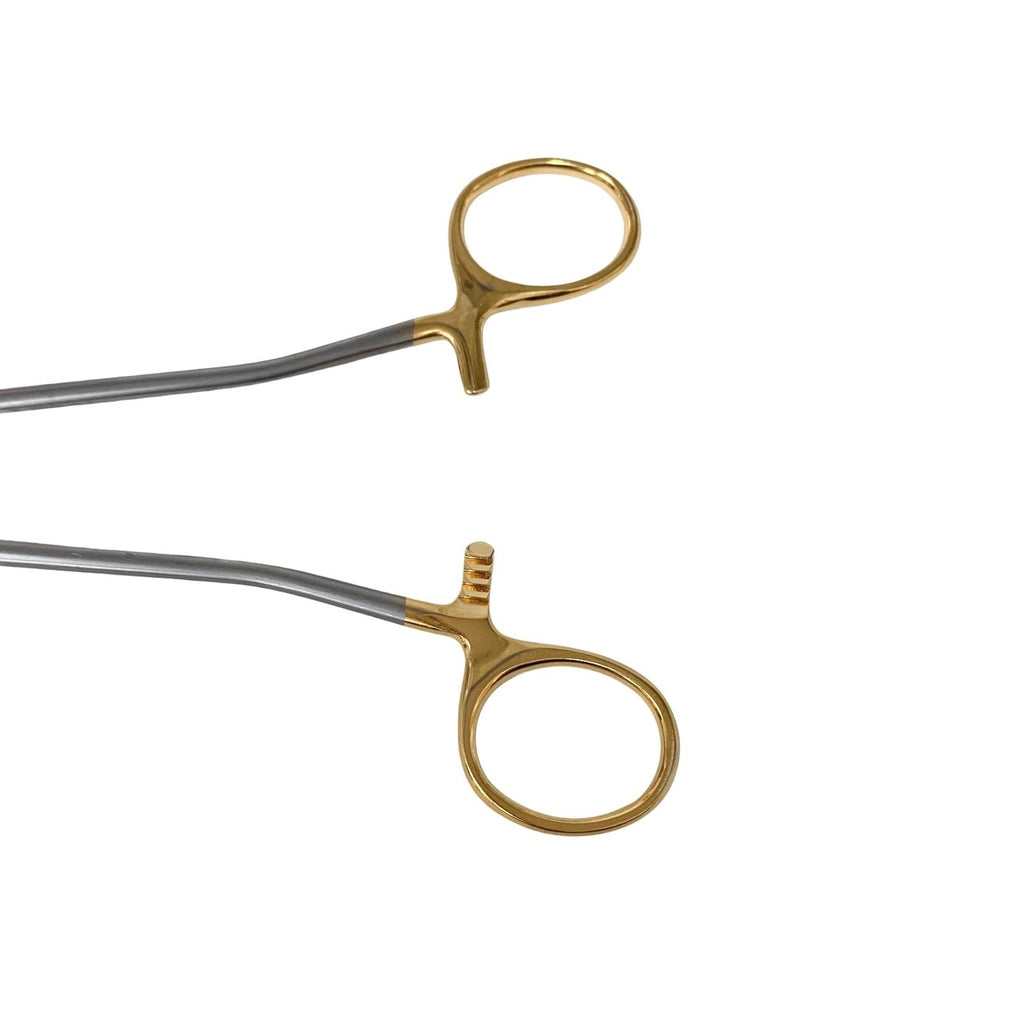 Aesculap BM023R Crile-Wood Needle Holder Gold Handle Tungsten Carbide 6" Surgery