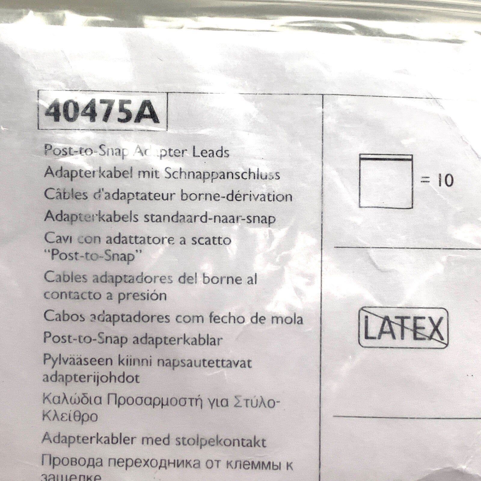 Philips REF 40475A, Post to Snap Adapter Leads