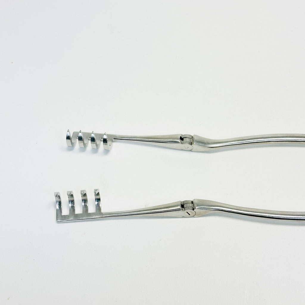 V. MUELLER SU3196 BECKMAN Retractors Hinged arms. 3 x 4 prongs, 8-1/2 in