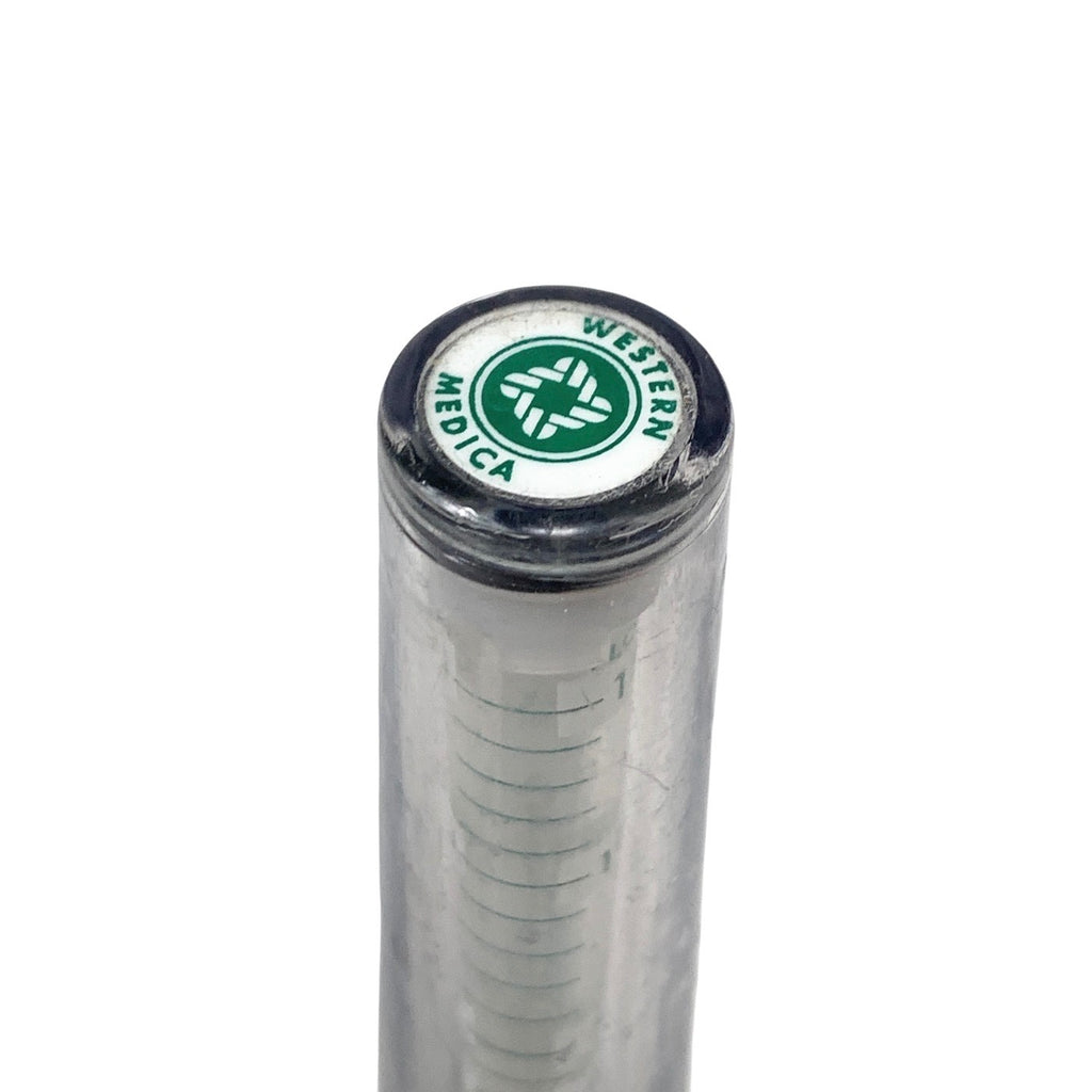 Western Medica 0-15 LPM Oxygen Flowmeter 1/8" NPT Medical Gas Flow Meter O2 Unit