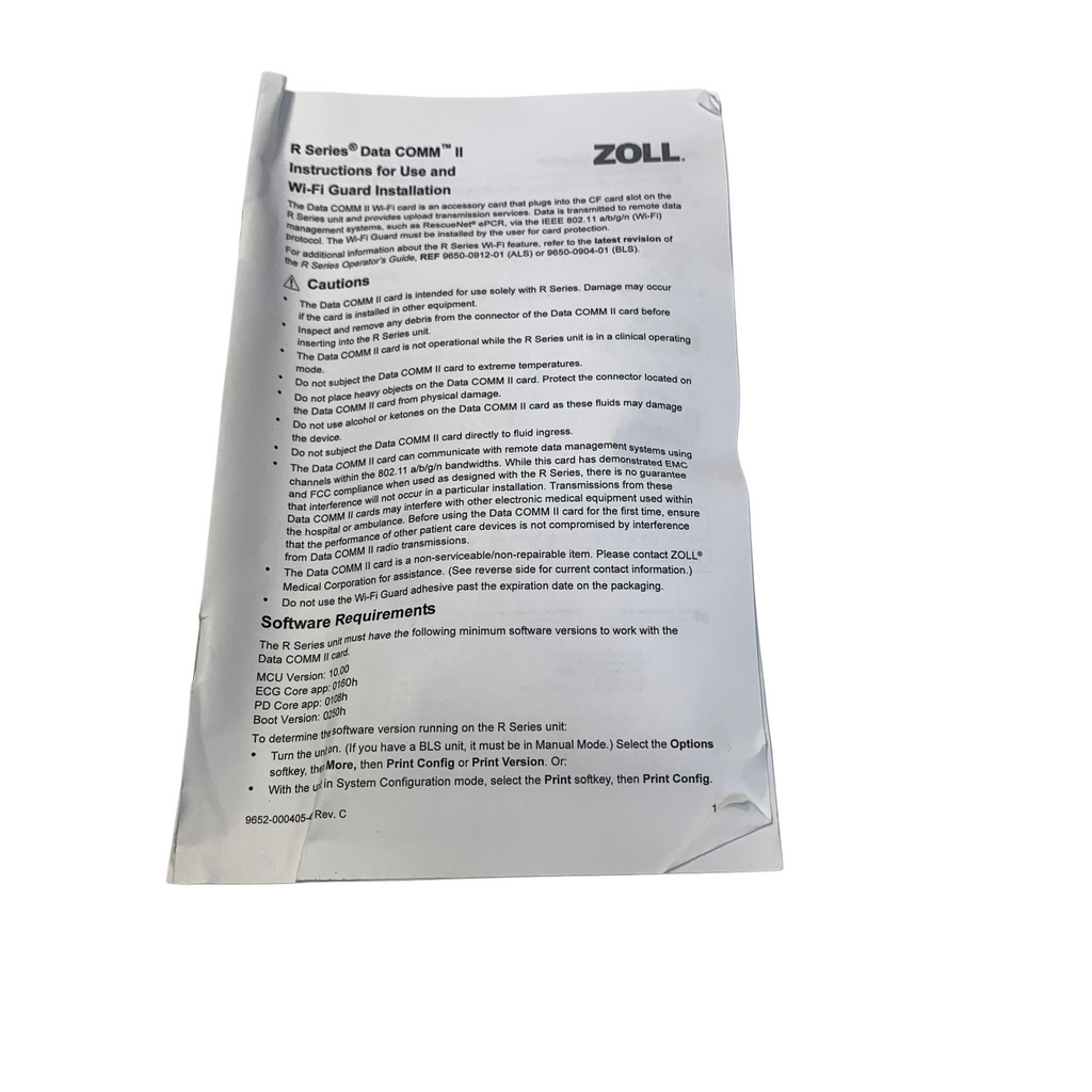 Zoll REF 8005-000102-01, ASSEMBLY KIT, WI-FI II, R SERIES