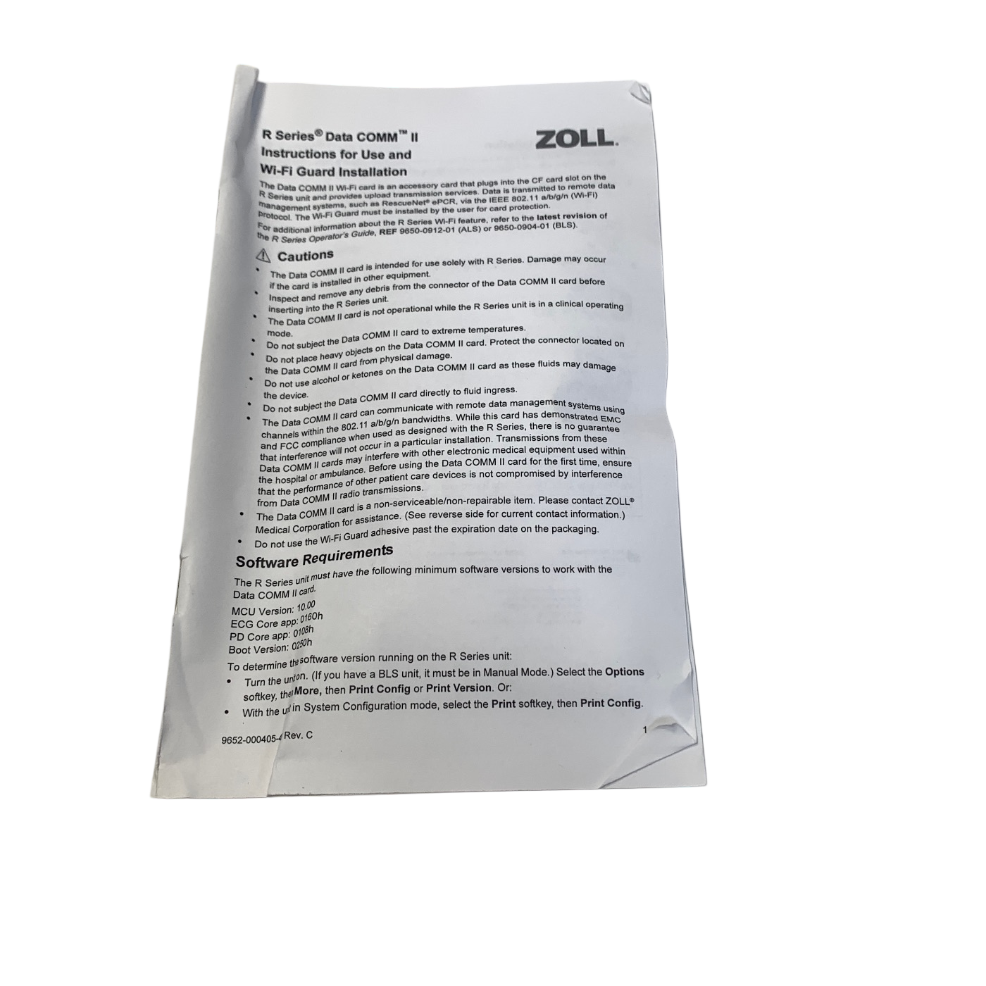 Zoll REF 8005-000102-01, ASSEMBLY KIT, WI-FI II, R SERIES