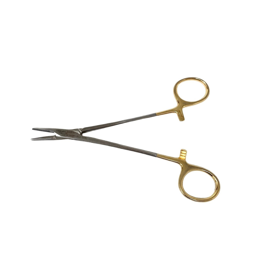 Millennium Ref 1-4071, Crile-Wood Needle Holder 6" Tungsten Carbide Gold Handle