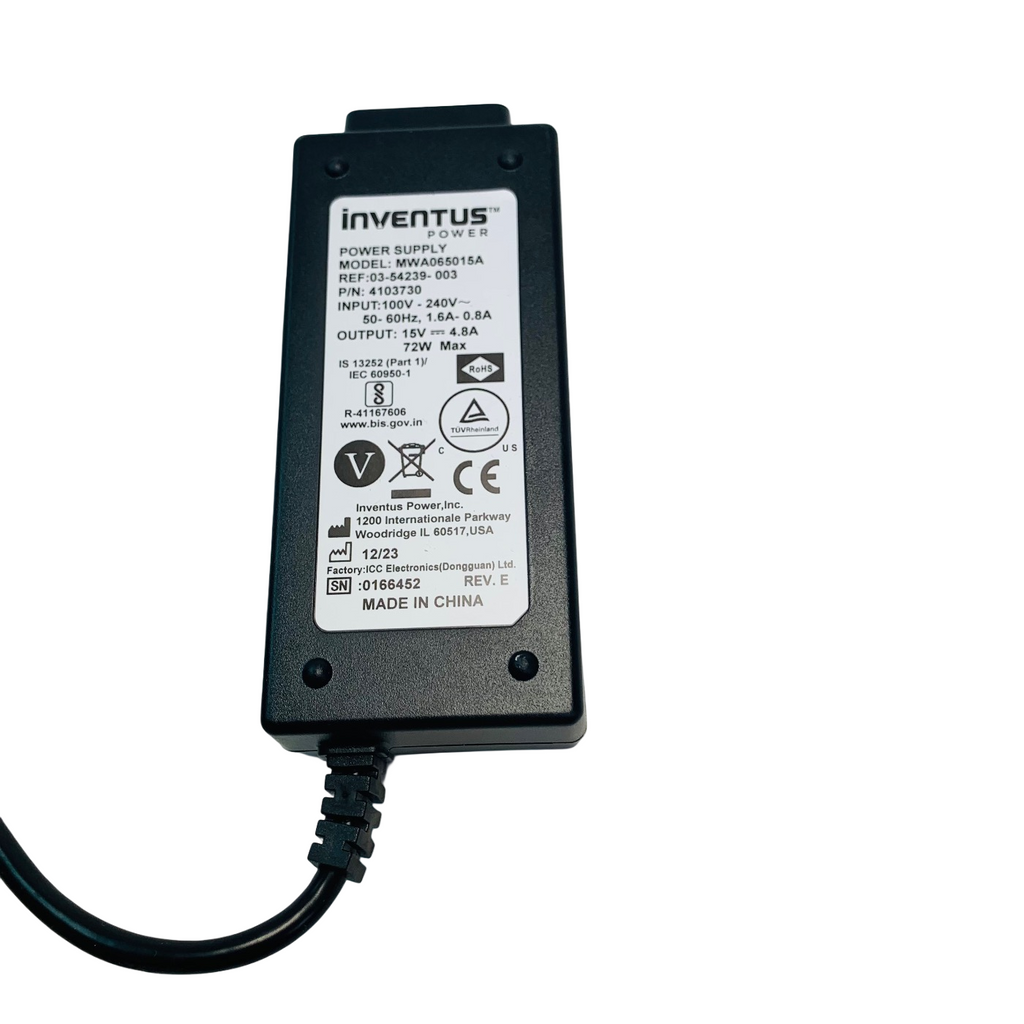 KCI VAC Inventus REF MWA065015A, 4103730 POWER SUPPLY 15V 4.8A