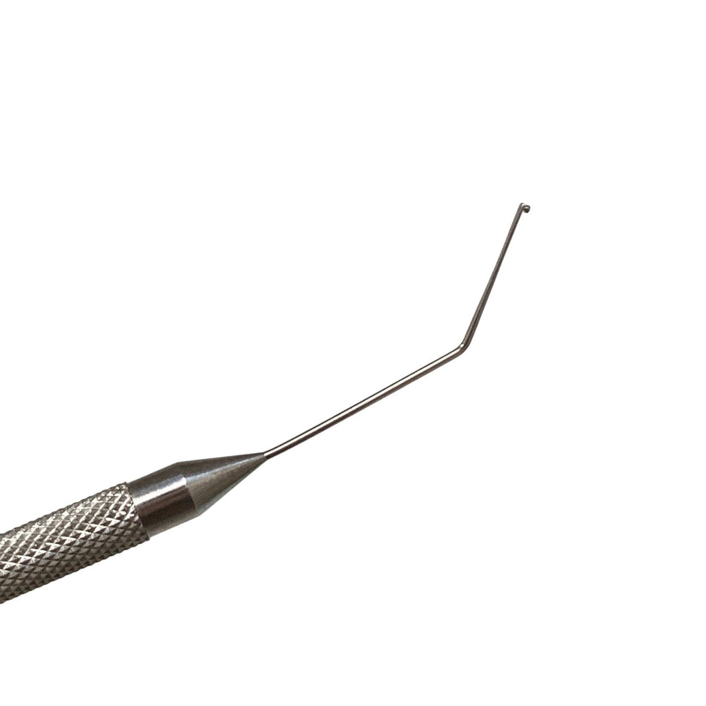Ambler Surgical 5229E Graether Iris Manipulator Angled 10mm Tip Eye Instrument