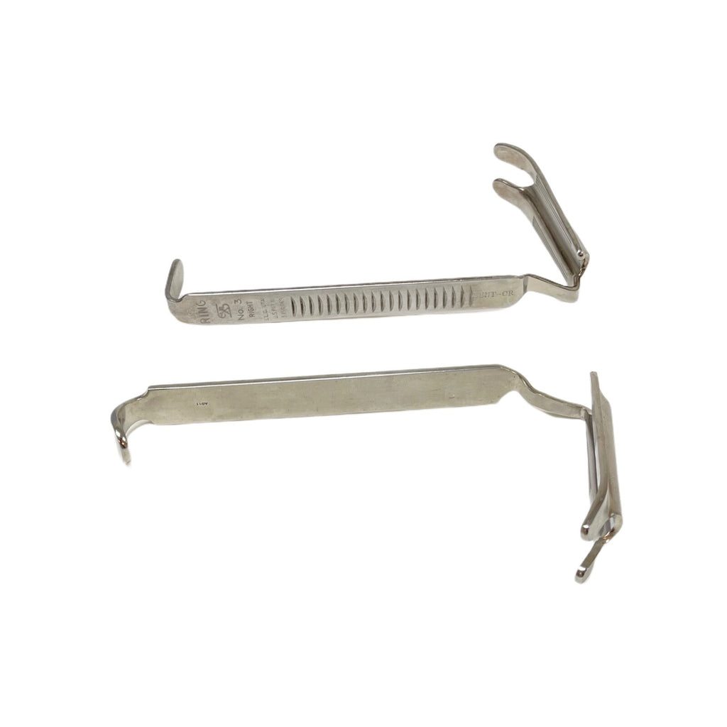 JARIT / S.L.C. 450-164 / 3154.069  Ring Retractor Blades Left Right, Size 3, 6"