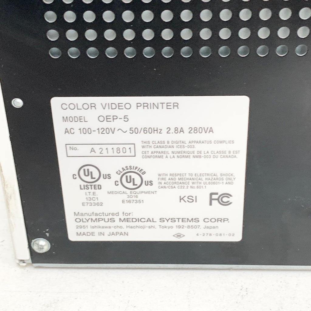 OLYMPUS REF OEP-5, COLOR VIDEO PRINTER