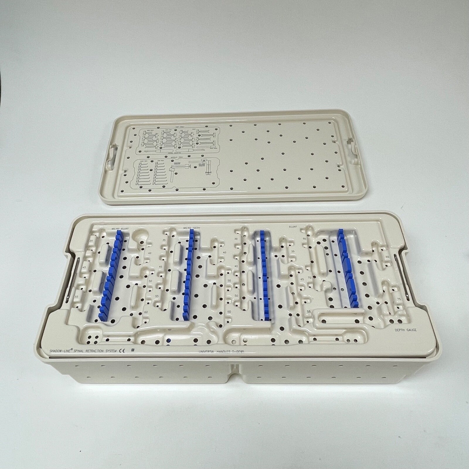 V. Mueller Shadow-Line Spinal Retraction System's Case W/ Insert (TWO)