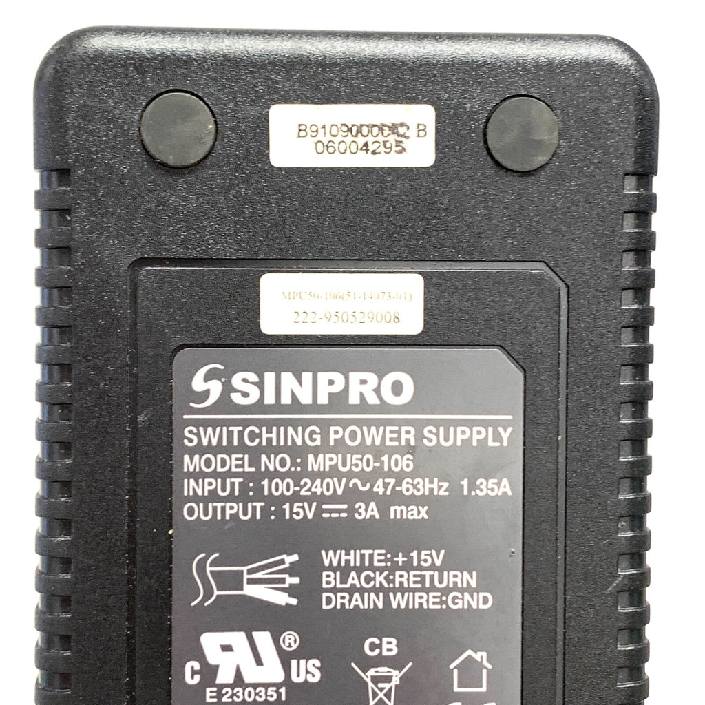 Sinpro REF MPU50-106 Switching Power Supply, 15V