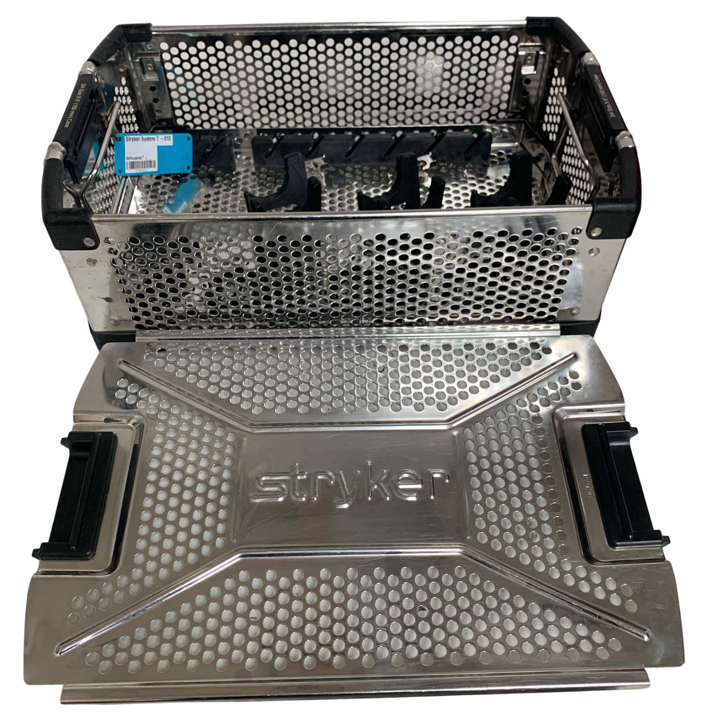 STRYKER SYSTEM 7 STORAGE TRAY AND CONTAINER 7102-454-040 AND TRAY 7102-454-010