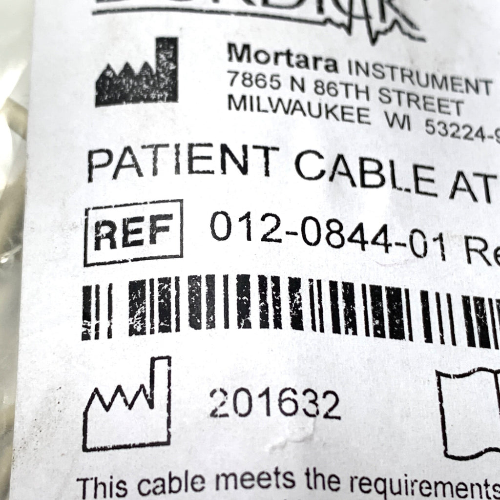 Mortara REF 012-0844-01, Burdick Patient Cable Atria 8x100 10 Lead